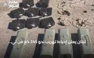 لبنان يعلن إحباط تهريب نحو 245 كغ من تي إن تي وأربع عبوات ناسفة قادمة من سوريا