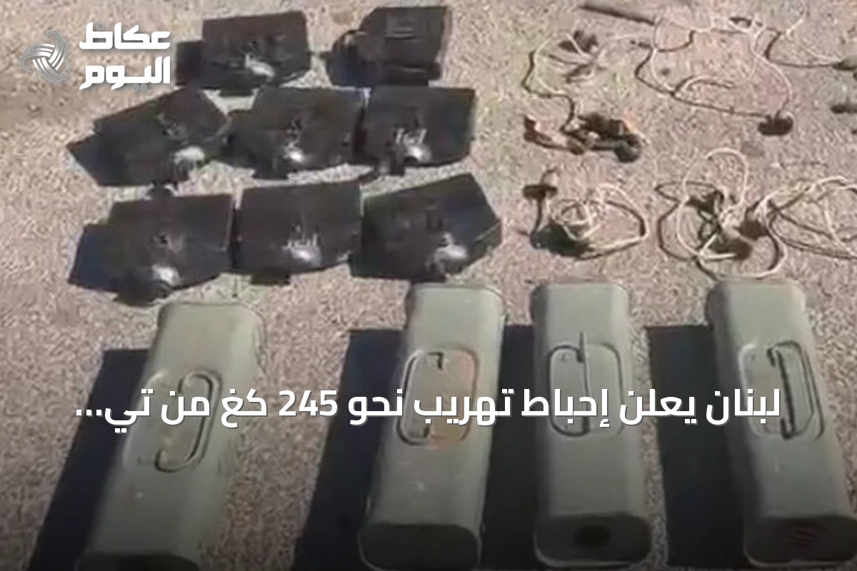 لبنان يعلن إحباط تهريب نحو 245 كغ من تي إن تي وأربع عبوات ناسفة قادمة من سوريا