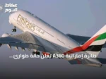 طائرة إماراتية A380 تعلن حالة طوارئ وتتحول إلى فرانكفورت بعد رحلة من دبي