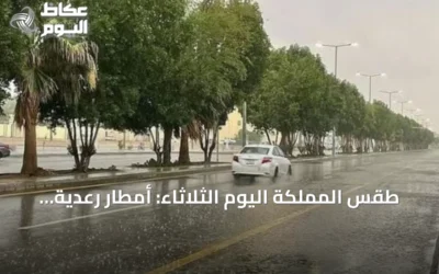 طقس المملكة اليوم الثلاثاء: أمطار رعدية غزيرة مع برد ورياح نشطة وتقلبات بحرية