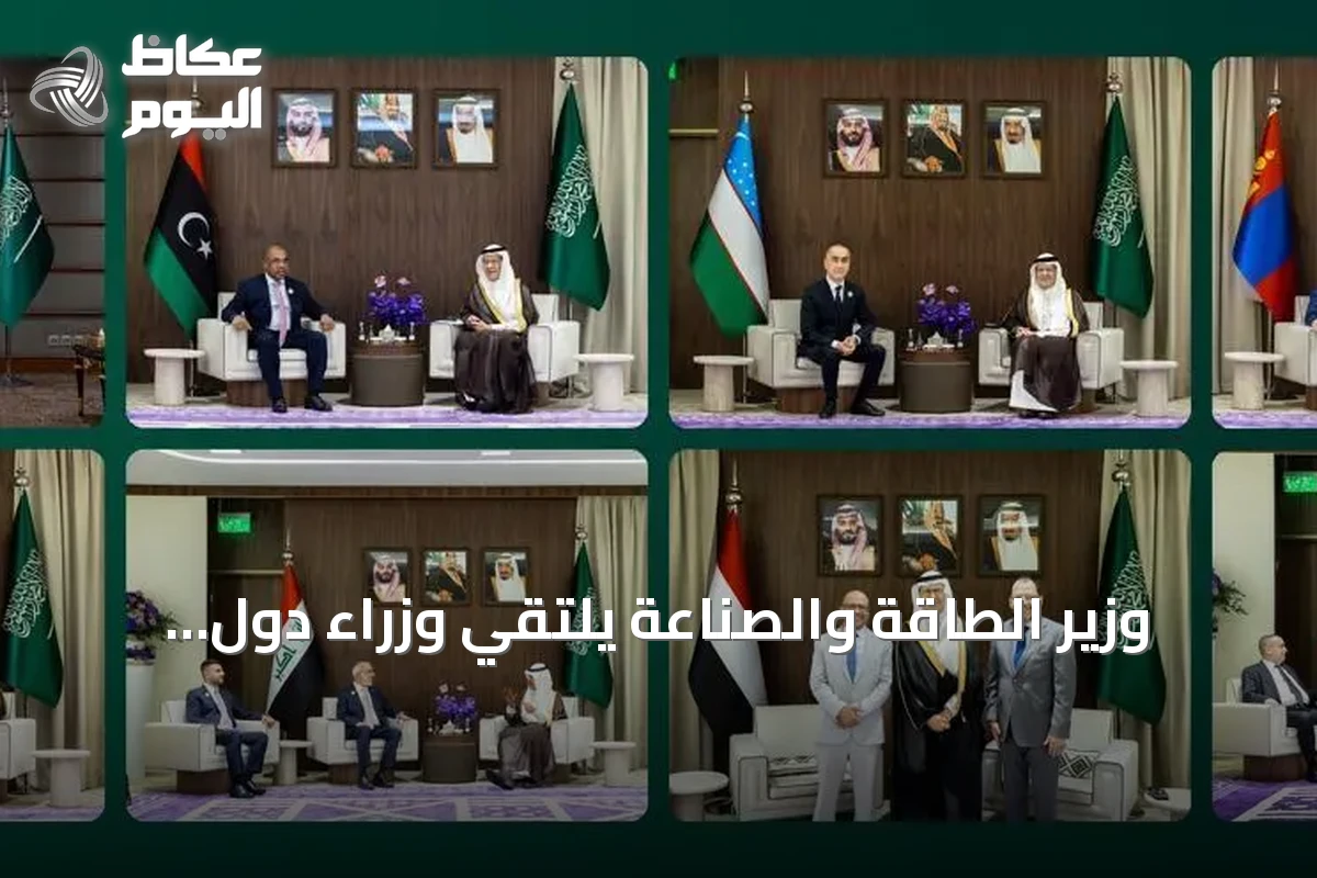 وزير الطاقة والصناعة يلتقي وزراء دول شقيقة على هامش مؤتمر البترول العالمي