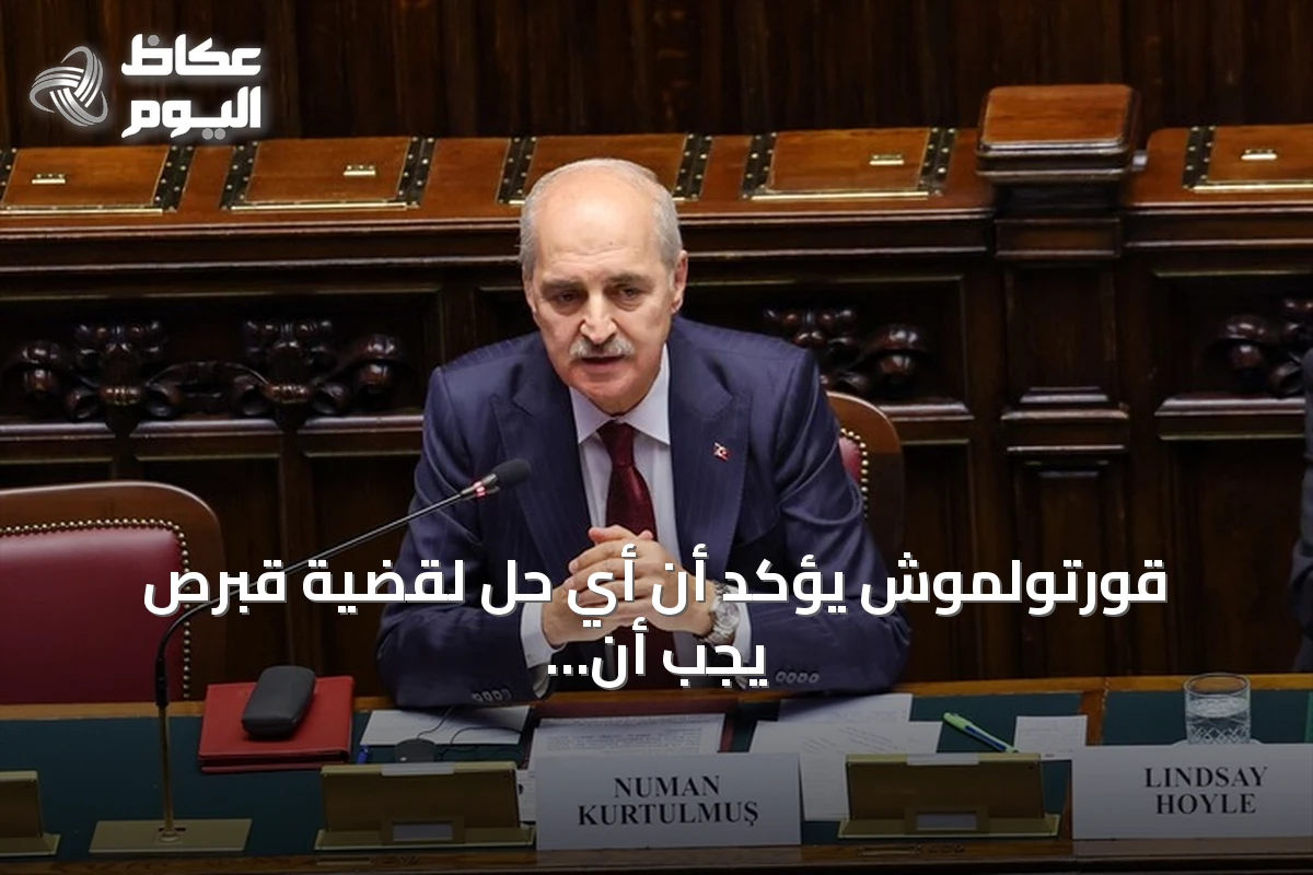 قورتولموش يؤكد أن أي حل لقضية قبرص يجب أن يشمل القبارصة الأتراك