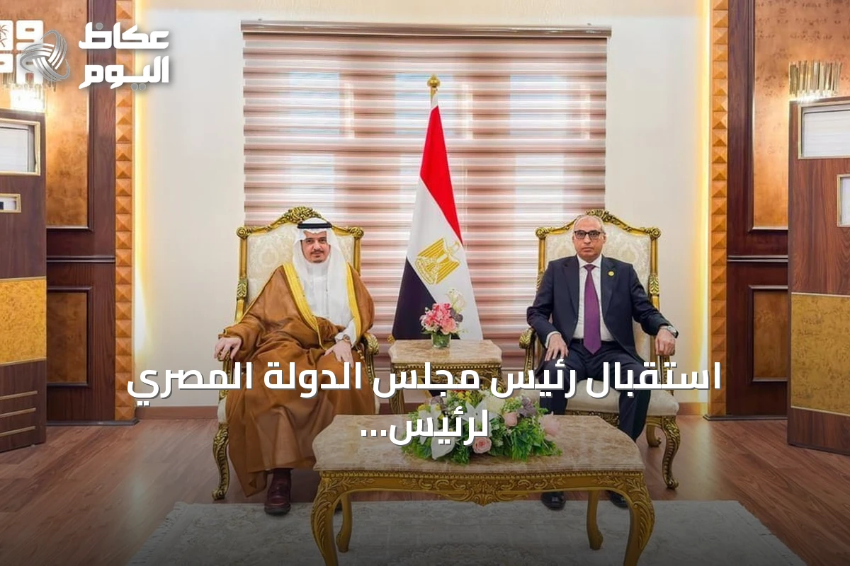 استقبال رئيس مجلس الدولة المصري لرئيس ديوان المظالم السعودي