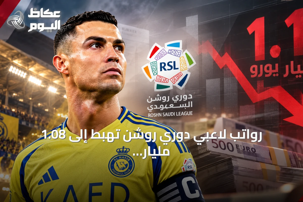 رواتب لاعبي دوري روشن تهبط إلى 1.08 مليار يورو ورونالدو يسيطر على 23.9% من الأجور الثابتة