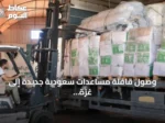 وصول قافلة مساعدات سعودية جديدة إلى غزة عبر مركز الملك سلمان للإغاثة