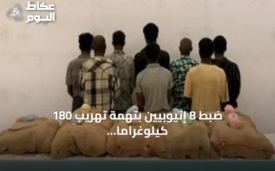 ضبط 8 إثيوبيين بتهمة تهريب 180 كيلوغراماً من القات في جازان