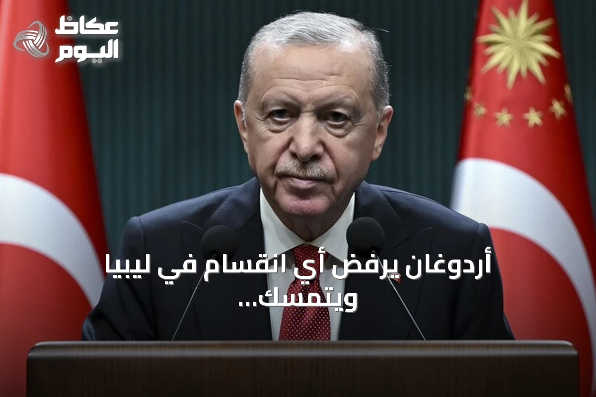 أردوغان يرفض أي انقسام في ليبيا ويتمسك بالإرادة المشتركة معها في شرق المتوسط