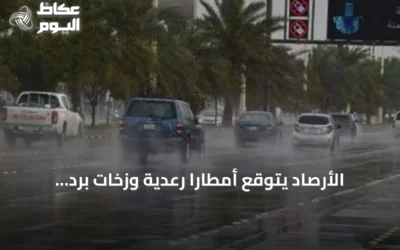 الأرصاد يتوقع أمطاراً رعدية وزخات برد ورياحاً نشطة الثلاثاء