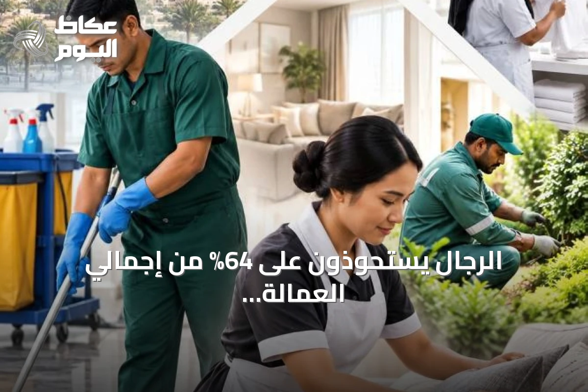 الرجال يستحوذون على 64% من إجمالي العمالة المنزلية في السعودية