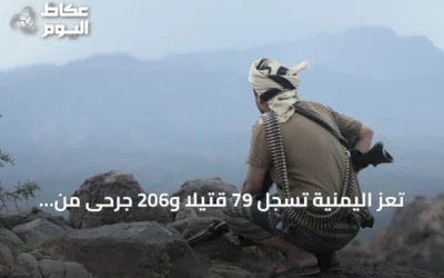 تعز اليمنية تسجل 79 قتيلاً و206 جرحى من المدنيين خلال شهرين