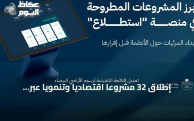 إطلاق 32 مشروعاً اقتصادياً وتنموياً عبر منصة استطلاع لاستقبال مرئيات العموم