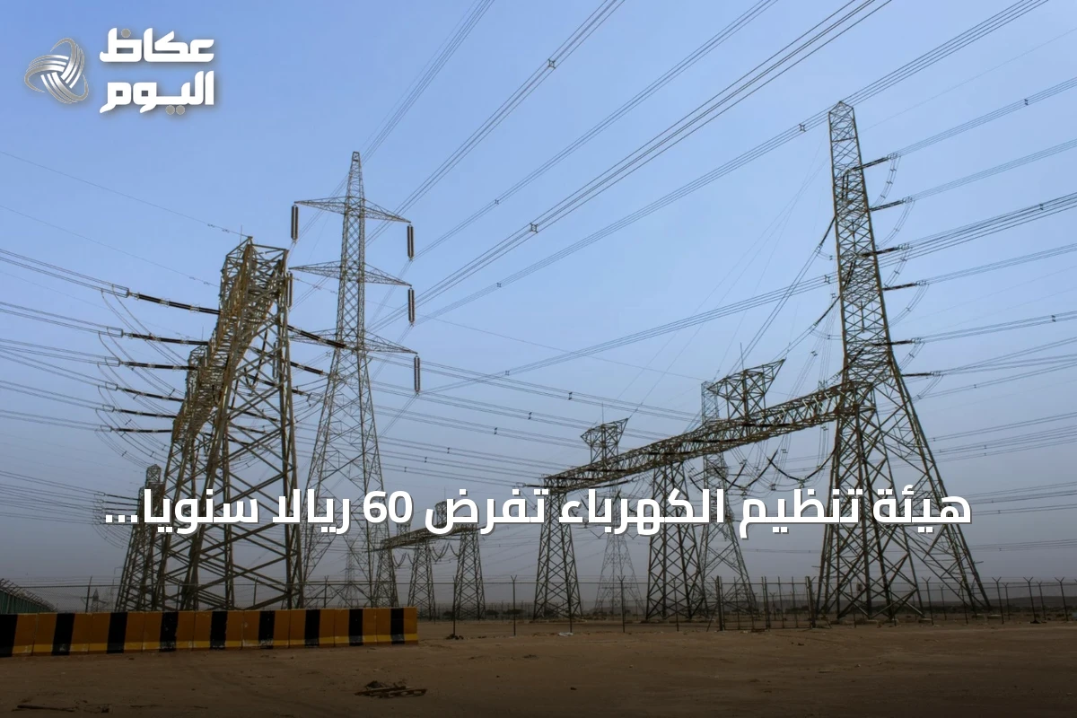 هيئة تنظيم الكهرباء تفرض 60 ريالاً سنوياً على السعات المحجوزة غير المستغلة