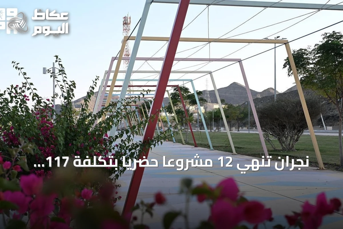 نجران تنهي 12 مشروعًا حضريًا بتكلفة 117 مليون ريال بمناسبة اليوم العالمي للمدن
